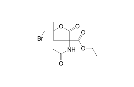ethyl 3-acetamido-5-(bromomethyl)-5-methyl-2-oxotetrahydrofuran-3-carboxylate