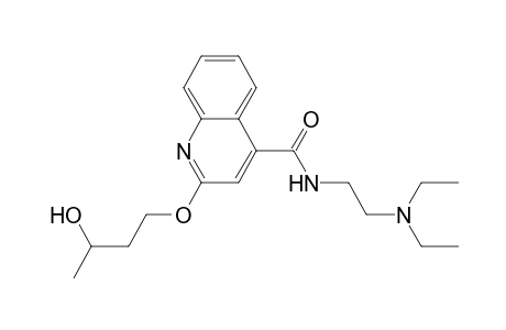 2-(3-Hydroxybutoxy)-n-(2-diethylaminoethyl)-4-quinolinecarboxamide
