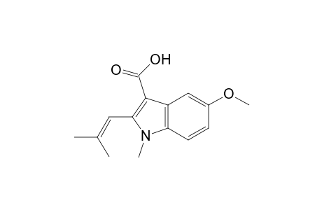 1H-Indole-3-carboxylic acid, 5-methoxy-1-methyl-2-(2-methyl-1-propenyl)-