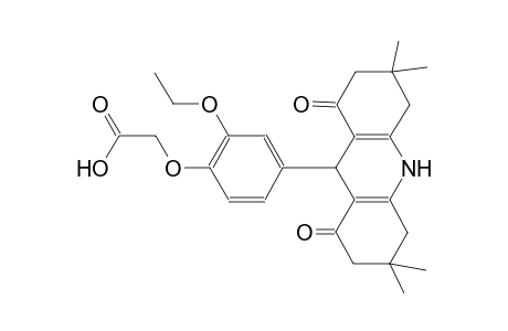 [2-ethoxy-4-(3,3,6,6-tetramethyl-1,8-dioxo-1,2,3,4,5,6,7,8,9,10-decahydro-9-acridinyl)phenoxy]acetic acid