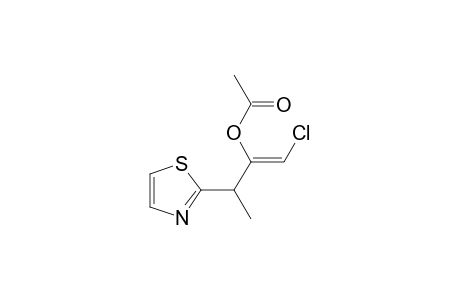 .alpha.-(Chloromethylene)-.beta.-methyl-2-thiazoleethanol acetate