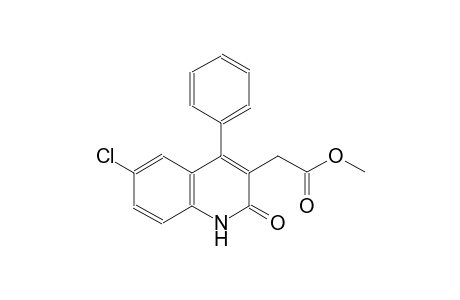 methyl (6-chloro-2-oxo-4-phenyl-1,2-dihydro-3-quinolinyl)acetate