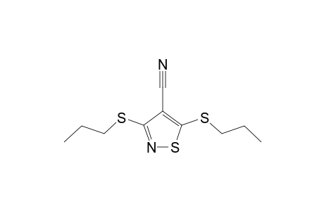 4-Isothiazolecarbonitrile, 3,5-bis(propylthio)-