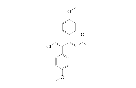 1-Chloro-2,3-bis(4-methoxyphenyl)hexa-1,3-dien-5-one