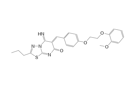 7H-[1,3,4]thiadiazolo[3,2-a]pyrimidin-7-one, 5,6-dihydro-5-imino-6-[[4-[2-(2-methoxyphenoxy)ethoxy]phenyl]methylene]-2-propyl-, (6Z)-