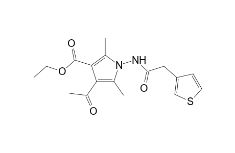 Ethyl 4-acetyl-1-{[2-(3-thienyl)acetyl]amino}-2,5-dimethyl-1H-pyroole-3-carboxylate