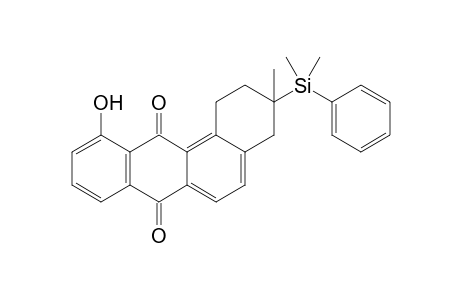 3-(Dimethylphenylsilanyl)-11-hydroxy-3-methyl-1,2,3,4-tetrahydrobenz[a]anthracene-7,12-dione