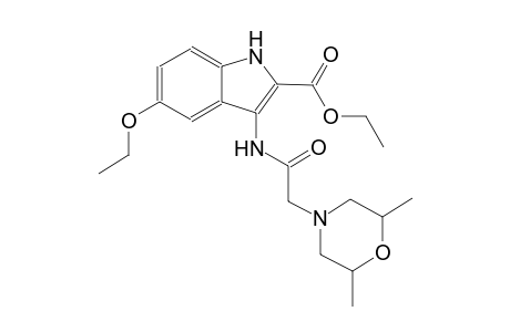 ethyl 3-{[(2,6-dimethyl-4-morpholinyl)acetyl]amino}-5-ethoxy-1H-indole-2-carboxylate