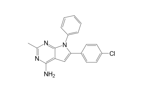 2-methyl-4-amino-6-(4-chlorophenyl)-7-phenyl-7H-pyrrolo[2,3-d]pyrimidine