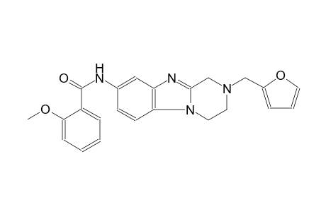 benzamide, N-[2-(2-furanylmethyl)-1,2,3,4-tetrahydropyrazino[1,2-a]benzimidazol-8-yl]-2-methoxy-