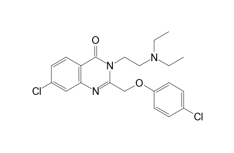 7-chloro-2-[(p-chlorophenoxy)methyl]-3-[2-(diethylamino)ethyl]-4-(3H)-quinazolinone