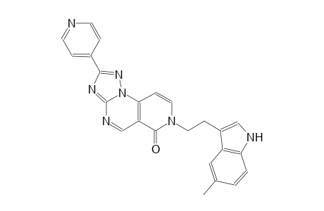 pyrido[3,4-e][1,2,4]triazolo[1,5-a]pyrimidin-6(7H)-one, 7-[2-(5-methyl-1H-indol-3-yl)ethyl]-2-(4-pyridinyl)-