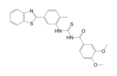 N-[5-(1,3-benzothiazol-2-yl)-2-methylphenyl]-N'-(3,4-dimethoxybenzoyl)thiourea