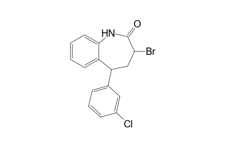 3-Bromanyl-5-(3-chlorophenyl)-1,3,4,5-tetrahydro-1-benzazepin-2-one