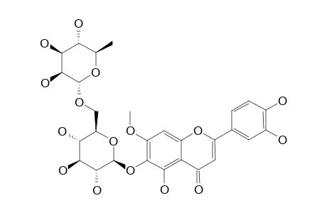 NITENSOSIDE-B;PEDALITIN-6-O-ALPHA-RHAMNOPYRANOSYL-(1'''->6'')-BETA-GLUCOPYRANOSIDE