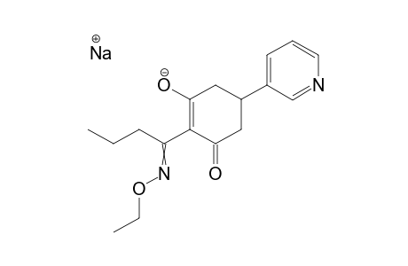 2-Cyclohexen-1-one, 2-[1-(ethoxyimino)butyl]-3-hydroxy-5-(3-pyridinyl)-, sodium salt