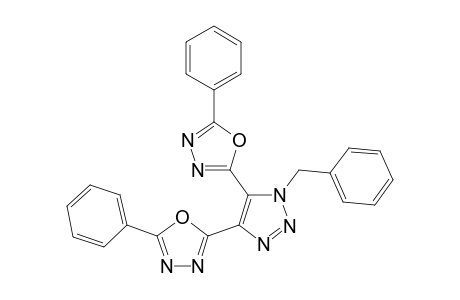 2-Phenyl-5-[1-(phenylmethyl)-5-(5-phenyl-1,3,4-oxadiazol-2-yl)-1,2,3-triazol-4-yl]-1,3,4-oxadiazole