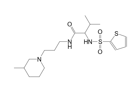 3-methyl-N-[3-(3-methyl-1-piperidinyl)propyl]-2-[(2-thienylsulfonyl)amino]butanamide