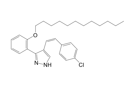 (Z)-4-(4-Chlorostyryl)-3-(2-dodecyloxyphenyl)-1H-pyrazole