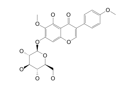 IRISOLIDONE-7-O-BETA-D-GLUCOPYRANOSIDE