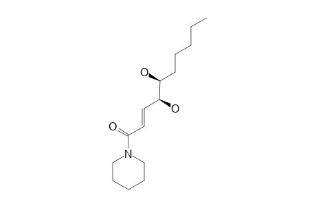 (+/-)-THREO-1-(1-OXO-4,5-DIHYDROXY-2E-DECAENYL)-PIPERIDINE