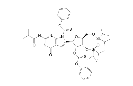 #9B;2-ISOBUTYRYLAMINO-7-PHENOXYTHIOCARBONYL-6-[2-O-PHENOXYTHIOCARBONYL-3,5-(1,1,3,3-TETRAISOPROPYL-1,3-DISILOXAN-1,3-YL)-BETA-D-RIBOFURANOSYL]-7H-PYRROLO-[2,3-