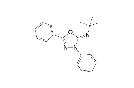 (Z)-N-(3,5-Diphenyl-1,3,4-oxadiazol-2(3H)-ylidene)-2-methylpropan-2-amine