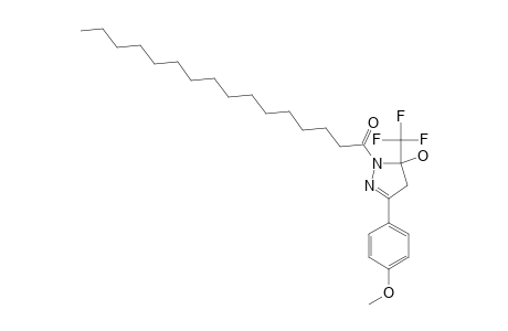 1-[5-HYDROXY-3-(4-METHOXYPHENYL)-5-(TRIFLUOROMETHYL)-4,5-DIHYDROPYRAZOL-1-YL]-HEXADECAN-1-ONE