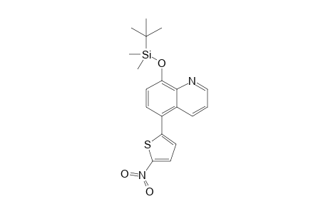 8-(tert-Butyldimethylsilyloxy)-5-(5-nitrothiophen-2-yl)quinoline