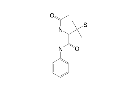 2-ACETAMIDE-3-METHYL-3-MERCAPTO-N-PHENYL-BUTANAMIDE