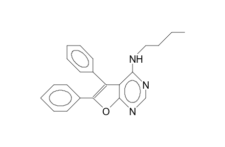 5,6-Diphenyl-N-butyl-furo(2,3-)dipyrimidin-4-amine