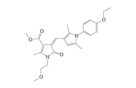 (4Z)-4-[(2,5-dimethyl-1-p-phenetyl-pyrrol-3-yl)methylene]-5-keto-1-(2-methoxyethyl)-2-methyl-2-pyrroline-3-carboxylic acid methyl ester