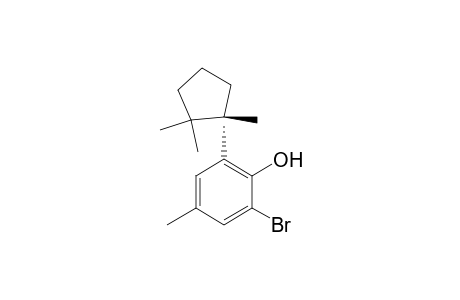 Phenol, 2-bromo-4-methyl-6-(1,2,2-trimethylcyclopentyl)-, (S)-