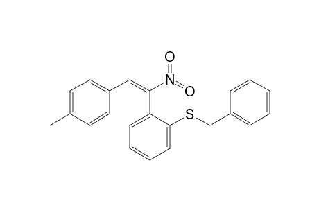(E)-1-[2-(Benzylsulfanyl)phenyl]-1-nitro-2-(p-tolyl)ethene
