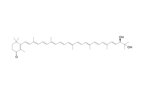 (all E,2'R)-1',2'-Dihydroxy-3',4'-didehydro-1',2'-dihydro-.beta.,.psi.-caroten-4-one