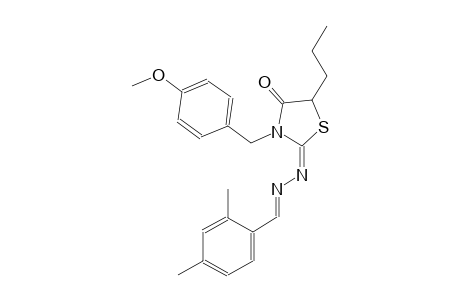 2,4-dimethylbenzaldehyde [(2E)-3-(4-methoxybenzyl)-4-oxo-5-propyl-1,3-thiazolidin-2-ylidene]hydrazone
