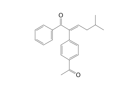 2-(4-Acetylphenyl)-5-methyl-1-phenylhex-2-en-1-one