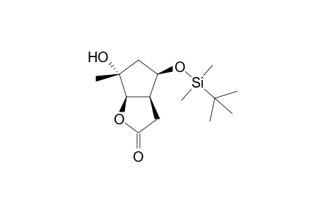 4-[(t-Butyldimethylsilyl)oxy]-6-hydroxy-6-methyl-(hexahydro)-cyclopenta[b]furan-2-one