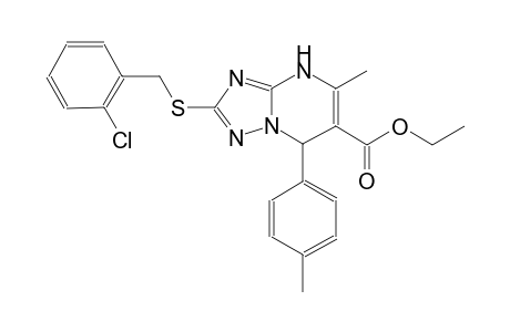 ethyl 2-[(2-chlorobenzyl)sulfanyl]-5-methyl-7-(4-methylphenyl)-4,7-dihydro[1,2,4]triazolo[1,5-a]pyrimidine-6-carboxylate