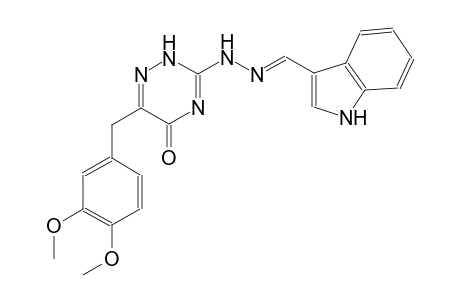 1H-indole-3-carbaldehyde [6-(3,4-dimethoxybenzyl)-5-oxo-2,5-dihydro-1,2,4-triazin-3-yl]hydrazone