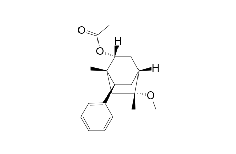 (-)-(1S,2R,4R,5R,7S)-2-Acetoxy-1,5-dimethyl-5-methoxy-7-phenylbicyclo[2.2.2]octane