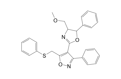 4-(4-Methoxymethyl-5-phenyl-4,5-dihydro-2-oxazolinyl)-3-phenyl-5-(phenylthiomethyl)isoxazole