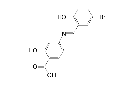 4-[(5-bromo-2-hydroxy-benzylidene)-amino]-2-hydroxy-benzoic acid