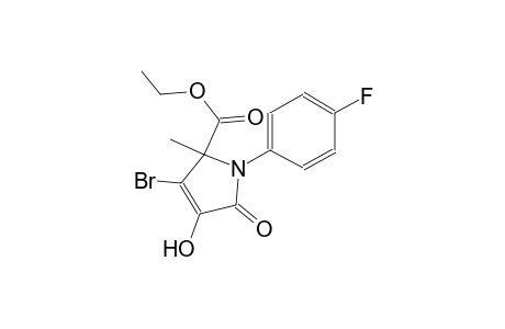 3-Bromo-1-(4-fluoro-phenyl)-4-hydroxy-2-methyl-5-oxo-2,5-dihydro-1H-pyrrole-2-carboxylic acid ethyl ester