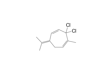 3,3-Dichloro-4-methyl-7-isopropylidene-cyclohepta-1,4-diene