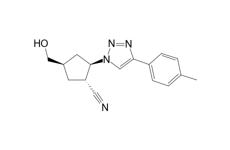 (+/-)-(1R*,2R*,4R*)-4-(Hydroxymethyl)-2-[4-(4-methylphenyl)-1H-1,2,3-triazol-1-yl]cyclopentenecarbonitrile