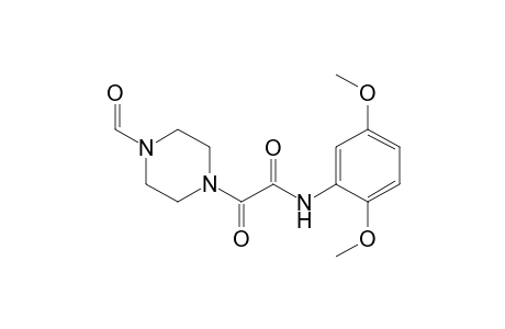 Acetamide, 2-(4-formyl-1-piperazinyl)-2-oxo-N-(2,5-dimethoxyphenyl)-