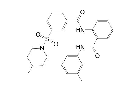 benzamide, N-(3-methylphenyl)-2-[[3-[(4-methyl-1-piperidinyl)sulfonyl]benzoyl]amino]-