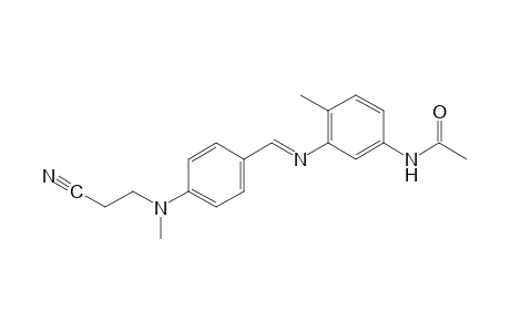 3'-{{p-[(2-cyanoethyl)methylamino]benzylidene}amino}-p-acetotoluidide