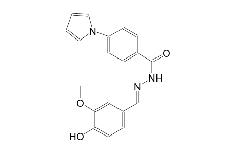 N'-[(E)-(4-hydroxy-3-methoxyphenyl)methylidene]-4-(1H-pyrrol-1-yl)benzohydrazide